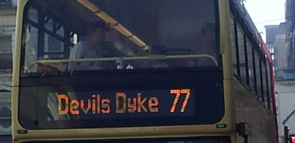 A 77 bus to Devil&rsquo;s Dyke