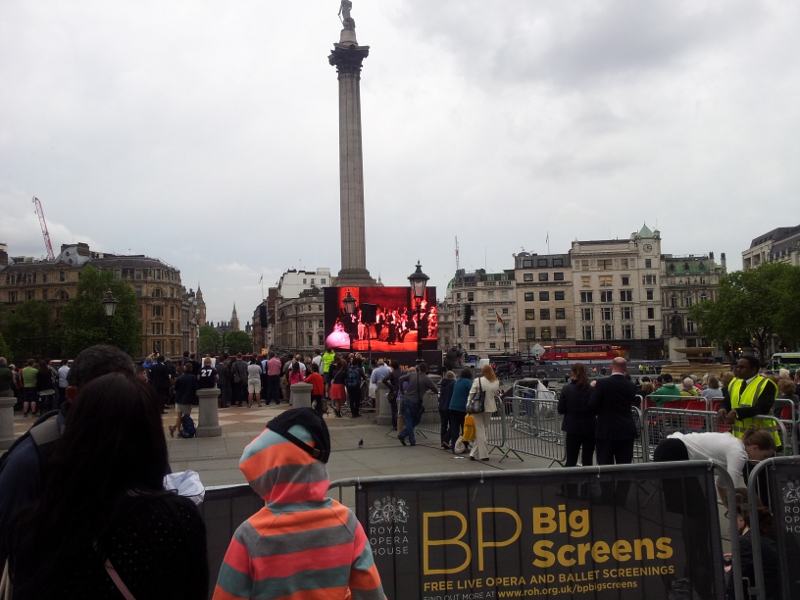 LaTraviata on Trafalgar Square